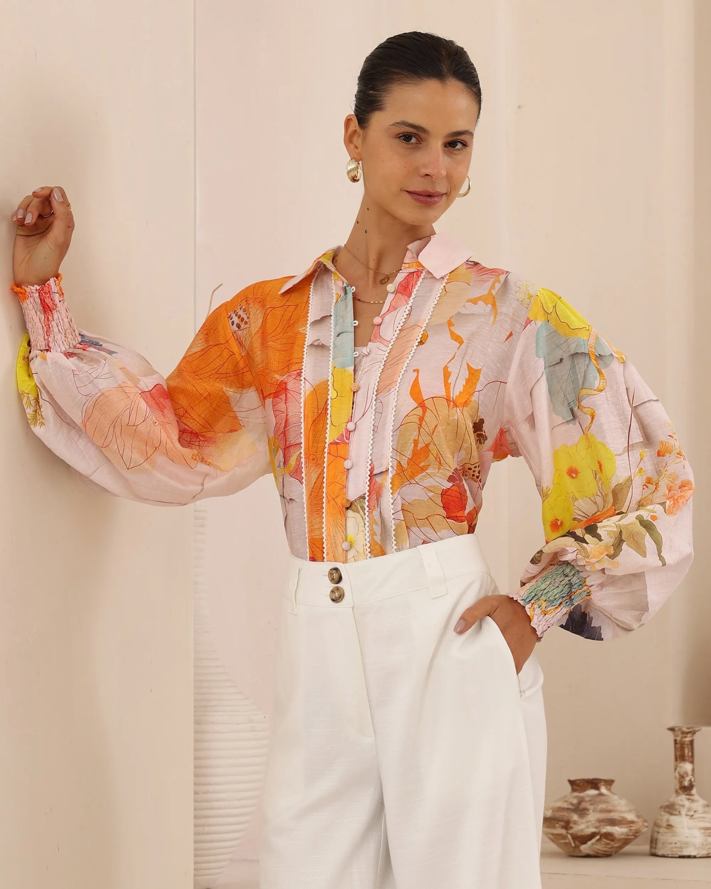 Autumn Floral Blouse