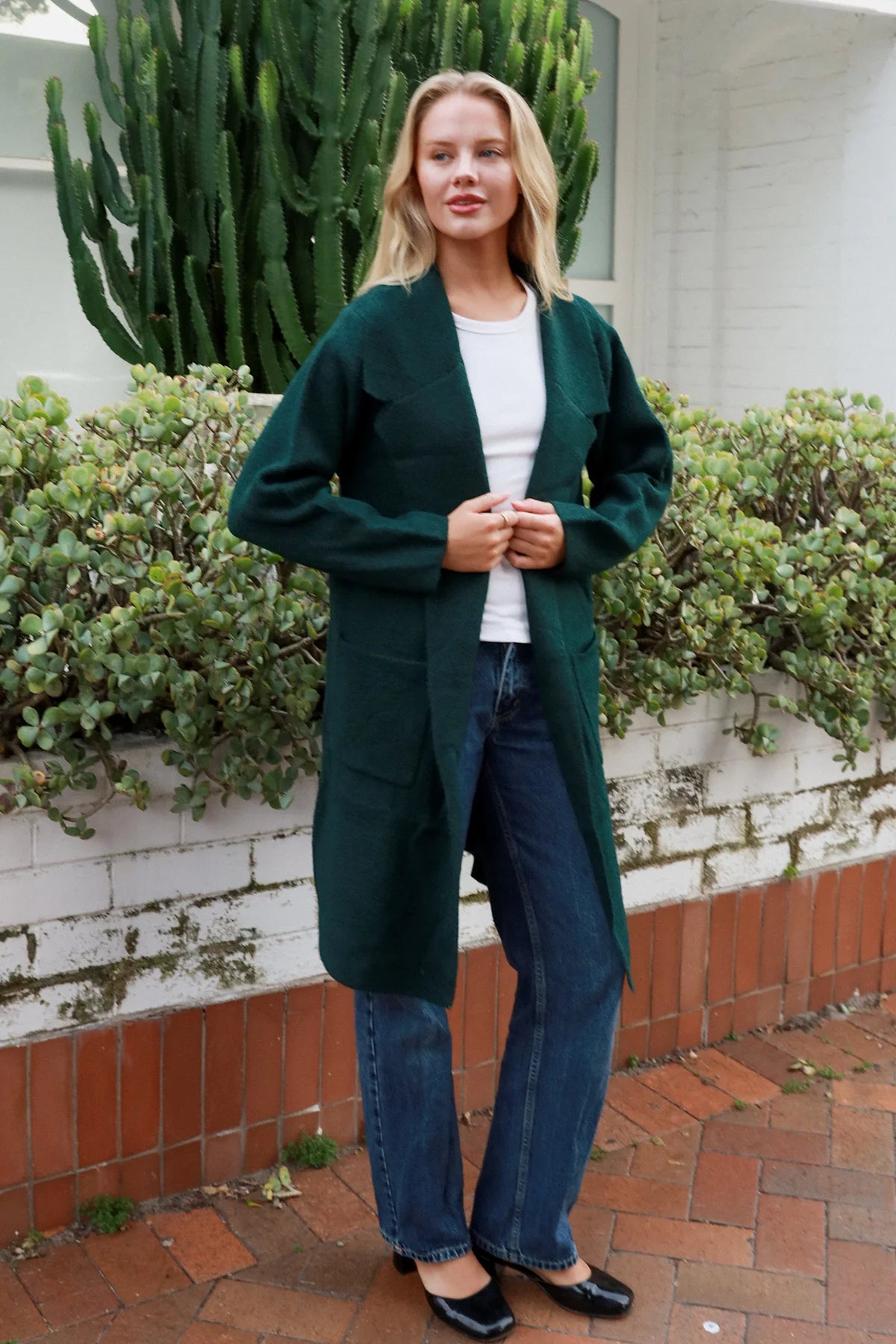 Emerald Lapel Coatigan