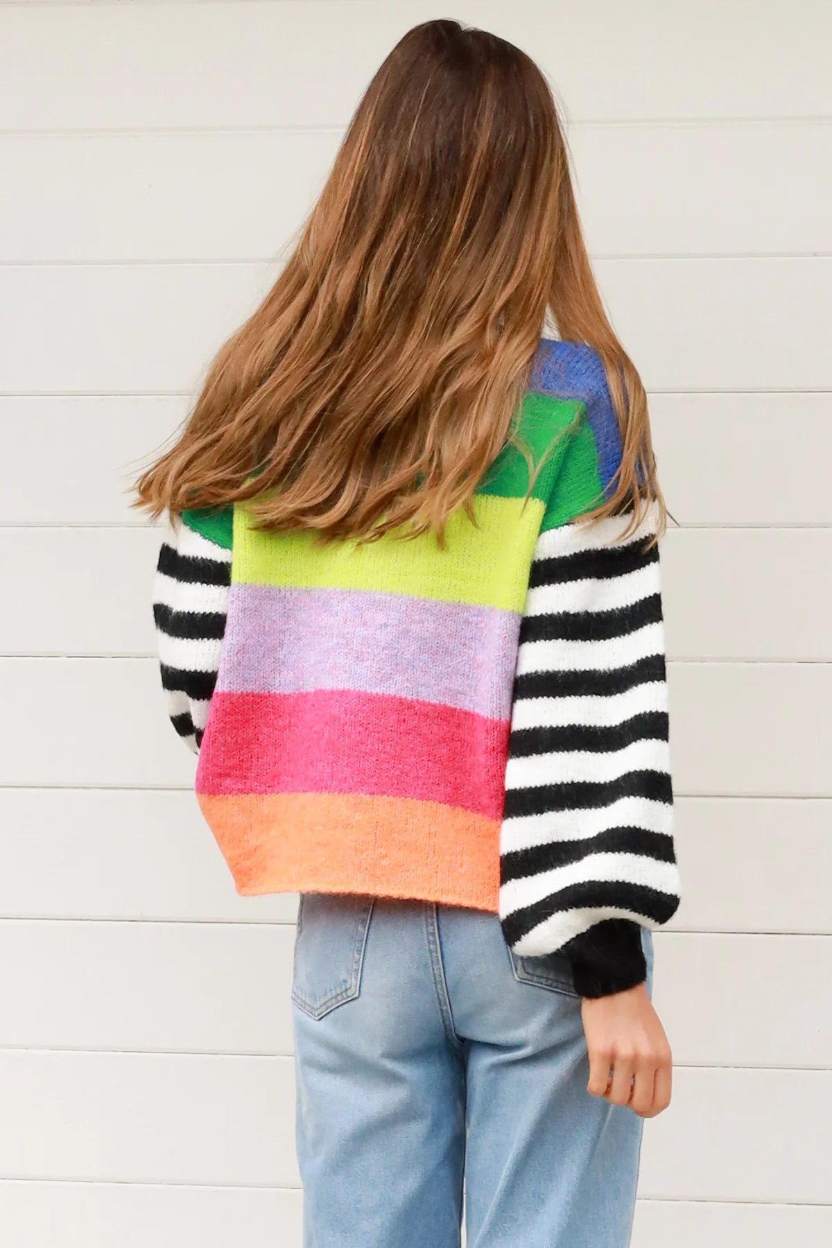 Bold Rainbow Knit
