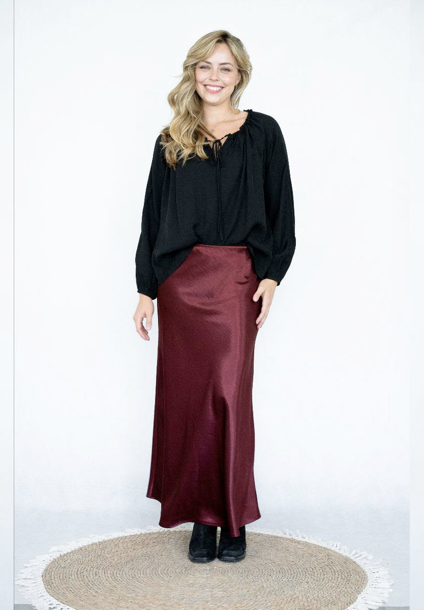 Bias Cut A-line Skirt