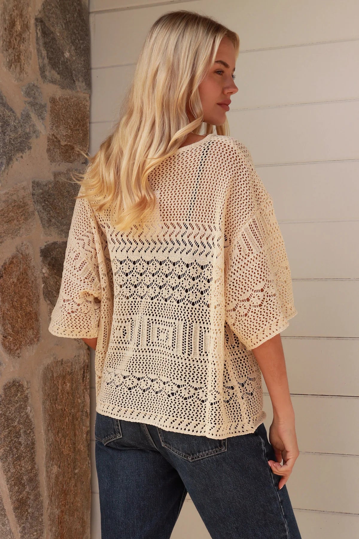 Ivory Crochet Top