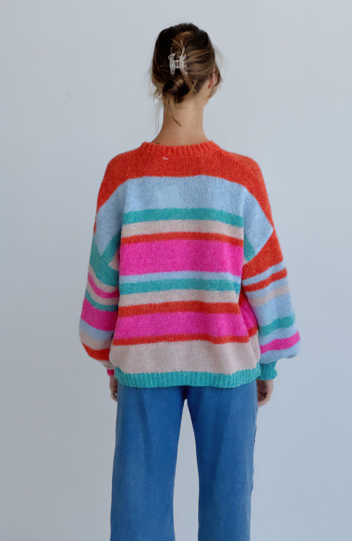 Playful Rainbow Stripe Jumper