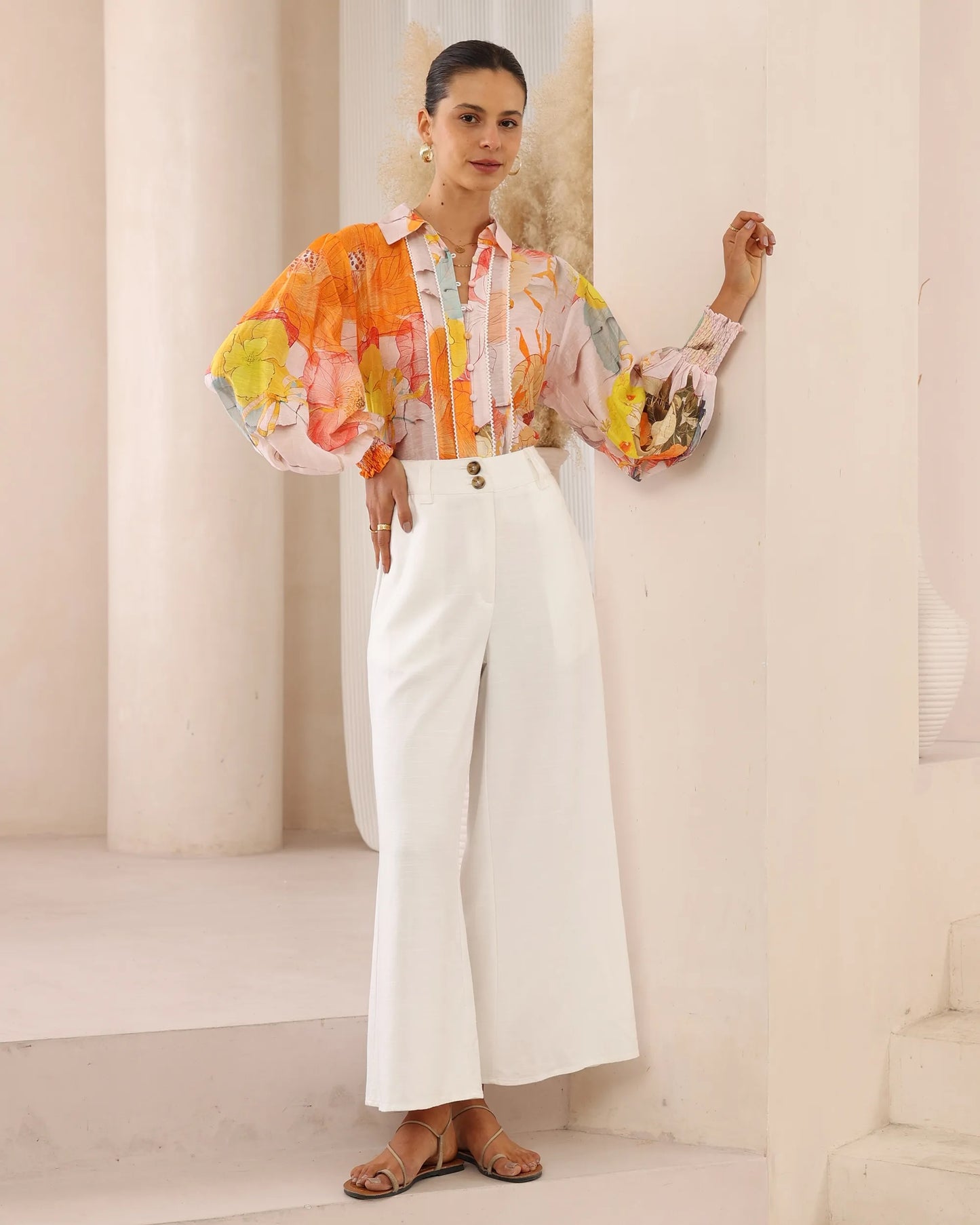 Autumn Floral Blouse