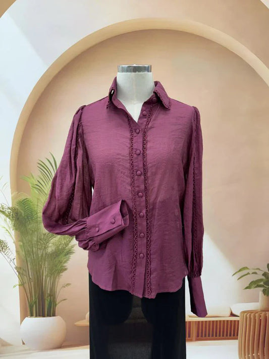 Elegant Plum Blouse