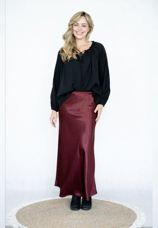 Bias Cut A-line Skirt