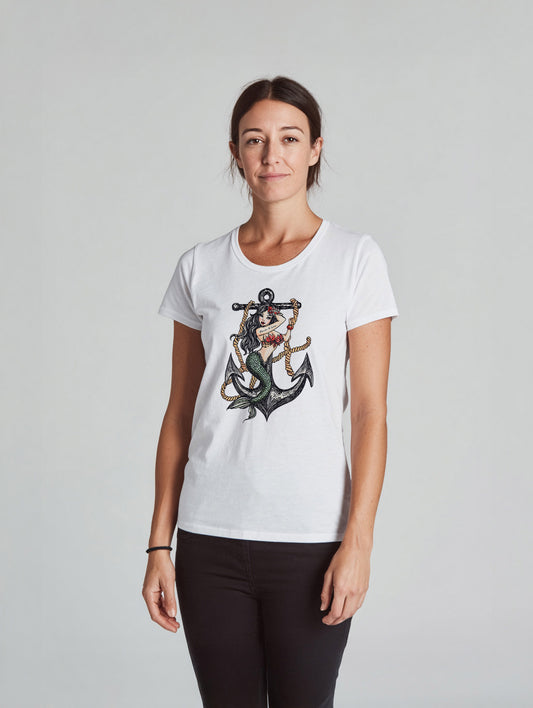 Denim & Luxe Mermaid Anchor Tee