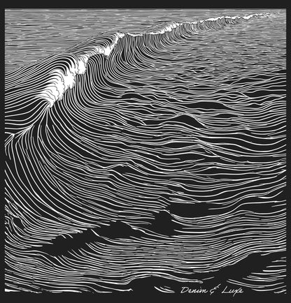 Denim & Luxe Mens Moon Wave Tee