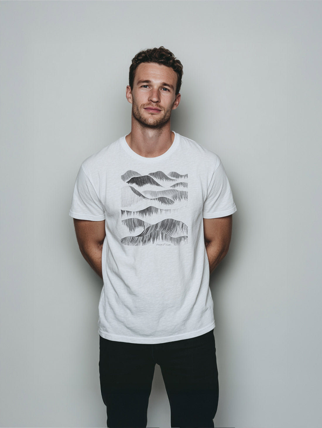 Denim & Luxe Mens Mountain Waves Tee