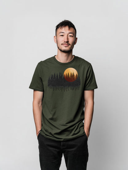 Denim & Luxe Mens Pine Trees Tee