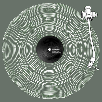 Denim & Luxe Mens Tree Rings Record Tee